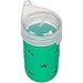 JarJackets Silicone Mason Jar Protector Sleeve + Sippy Lid - Fits 12oz Jelly Jars | Package of 2 (grasshopper)