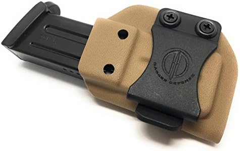 Dagger Defense Polymer, multi-fit and reversible (horizontal and vertical) magazine pouch fits most double stack magazines Glock, Sig and more (Tan)