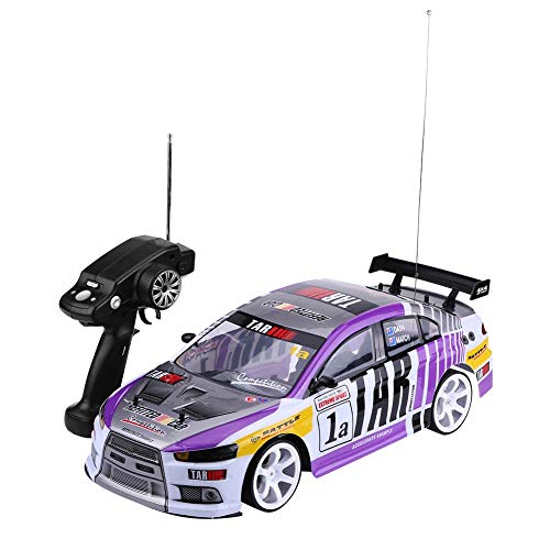 RC Drift Auto Spielzeug, 1/10 4-Räder Antrieb 4WD Fernbedienung Drift Auto RC Rennwagen Modell Spielzeug Fahrzeug(Zwei… – Bild 7