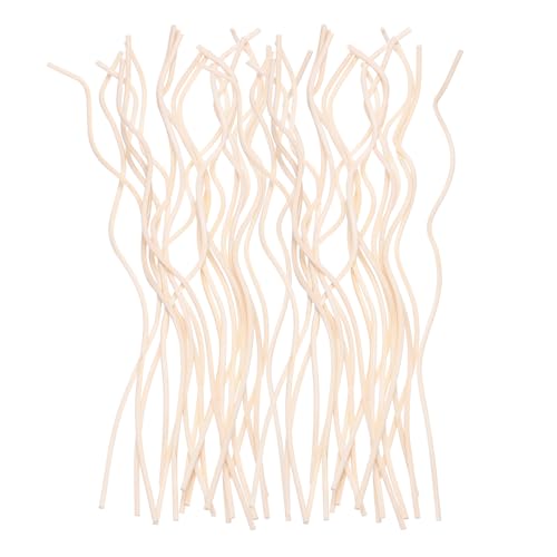 uxcell 60Pcs Wavy Rattan Reed Diffuser Sticks, 28cm/11 Natural Wooden Rattan Fragrance