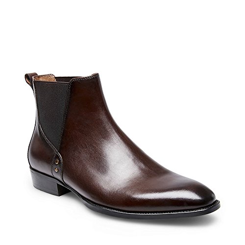 Steve madden men s simon chelsea boot, brown leather, 8…