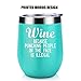 Coolife Insulated Wine Tumbler Wine Cups for Women - Wine Because Punching People in the Face is Illegal, Funny Mothers Day, Birthday Gifts for Women, Mom, Wife, Sister, Aunt, Friend, Nurse, Coworker