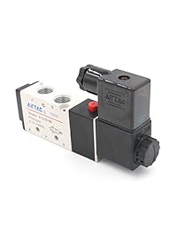 Baomain 2 Posición 5 Camino eléctrica solenoide válvula 1/4" 4 V210 08 AC110 V
