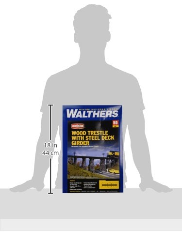 Walthers Cornerstone Series Kit HO Scale Trestle w/Steel Deck Girder Bridge