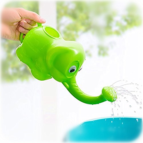 Daiso Japan's Elephant Watering Can Green and Blue