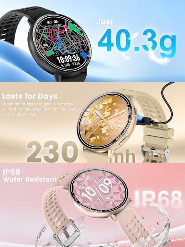 Rmana Smartwatch Men with GPS, Smartwatch Watch 1.39" Touch Screen, Bluetooth Calls, Sports Modes, Compass, Heart Rate Monitor, Blood Pressure Measurement, Digital Watch iOS/Android