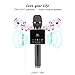 Portable Wireless Karaoke Microphone with Disco LED Lights,H8 Mini Handheld Karaoke Mic Built in Bluetooth Speakers for Party Singing,Kids,Home KTV by AUTELL