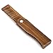 Onedor Handmade 100% Natural Green Sandalwood Fine Tooth Wooden Comb for Men Hair, Beard, and Mustache Styling Pocket Comb With Leather Case (Folding)