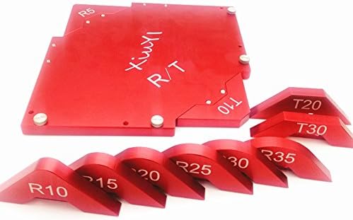 Set of 11 Wood Panel Radius Table Bits Jig Corner Jig Template For Trimmer Radius Quick-Jig Template For Engraving and Router Machine
