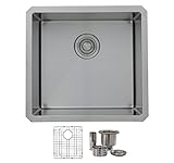 19 Inch Undermount Single Bowl Kitchen Bar Sink