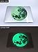 Marsway Creative 20cm Glow in The Dark Moon Night Luminous Stickers Removable Adhesive Wall Decal