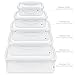 Food Storage Containers- LOVKITCHEN 10-Piece Set Nesting Set Storage Containers, Meal Prep Containers- BPA Free with Leak Proof and Snap Locking Lids,Microwave Safe（0.24L,0.5L,0.9L,1.5L,2.4L）