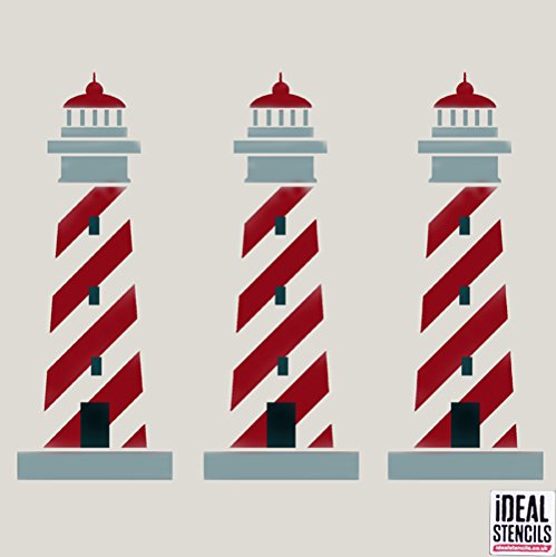 Wandfarbe Stoffe & Möbel Wiederverwendbar Nautisch Dekor Schablone halb