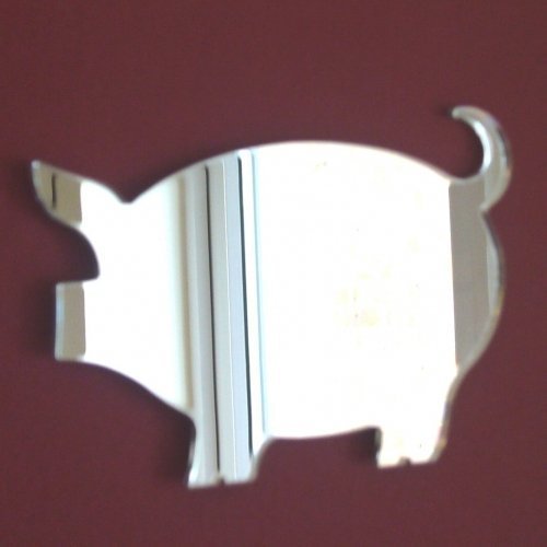 Super Cool Creations Pig Mirror 12cm x 10cm