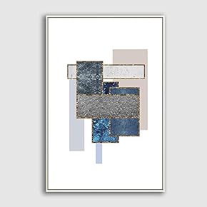 SIGNFORD Framed Canvas Home Artwork Decoration Abstract Geometry...