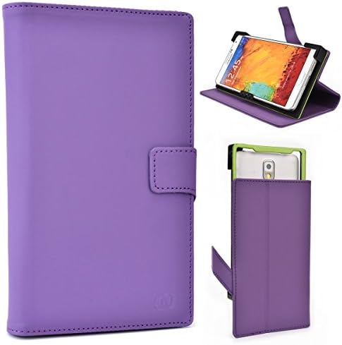 Universal Phone Holder Stand Case For Sky FUEGO 5.0D, Sky Devices 5.0L 5.0" [Acai Purple]