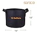 Sonice Set of 6 Pack 10 Gallons Grow Bags by, Aeration Fabric Pots With Handlesthumb 1