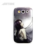 Stunning Inked Girl Series Tattoo Art Design, Variety of Sexy Cases with Devil Tattooed Girls with Snakes, Dragons, Flowers, and Butterfly's Protective Snap-on Hard Plastic Back Case Cover for Samsung Galaxy Siii S3 Gt-i9300 (Wolf)