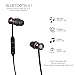 Wireless Bluetooth Headphones Lightweight Neckband Headset Stereo Noise Cancelling Earbuds w/ Mic,Sports Workout Sweatproof In Ear Earphones（Black）