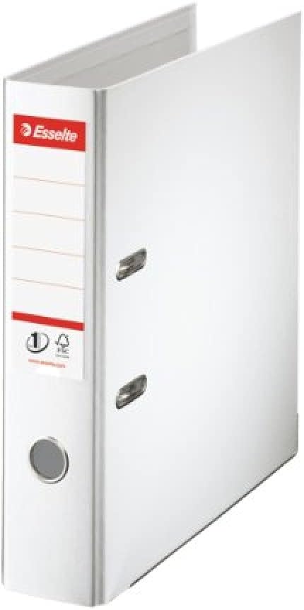 Esselte Vivida A4 Lever Arch File 72mm Spine White 500 Sheets