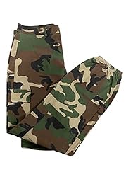 Womens Casual Camo Pants High Waist Cargo Trousers