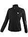 baleaf Women's Cycling Jacket Windproof Thermal Winter Running Cold Weather Gear Waterproof Softshell Warm Black Size L