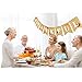 Whaline Thankful Maple Leaves Burlap Banner Autumn Harvest Home Decor Bunting Flag Garland Thanksgiving Day Party Decoration