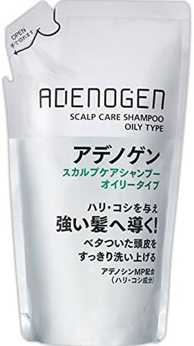 Shiseido Adenogen Scalp Care Shampoo Oily - 310ml - Refill (Green Tea Set )