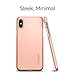 Spigen Thin Fit Designed for Apple iPhone Xs Case (2018) / Designed for Apple iPhone X Case (2017) - Blush Gold