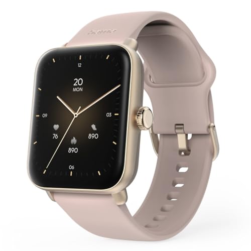 Hama Smartwatch (Farbdisplay 1,65“, Telefonfunktion, GPS, IP68 + 3ATM, Whatsapp, Email, Sprachassistent, Schlaftracker, 100 Sportmodi + Trainingspläne, Schrittzähler, Pulsmesser, Kalorien etc) rosé