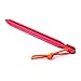 HUKOER 8 pcs Garden Stakes Metal Tent Stakes Pegs Triangular Nails 7 inch Heavy Duty Tri-Beam Pegs Ground Stakes with Pouch for Garden, Outdoors, Hike, Hammock and Beach