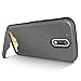 Moto G4 Case, Moto G4 Plus Case, Moto G 4th Gen case, CoverON [SecureCard Series] Protective Hard Hybrid Cover Credit Card Slot Stand Case for Motorola Moto G4 Plus, G4, G 4th Gen - Gunmetal Grey