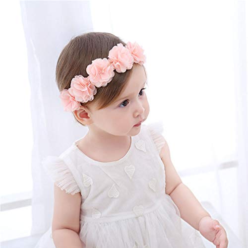 Baby Girls Headbands, AOKE Chiffon Flower Lace Band Hair Accessories for Newborns, Toddlers and Children