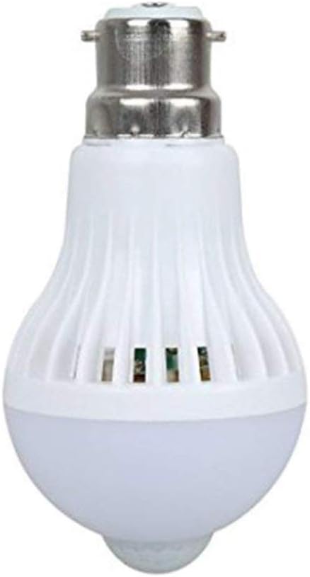 Scoolr B22 9W LED PIR Infrared Motion Sensor Bulb Auto Switch Night Light Energy Saving Light for Indoor Outdoor Porch Hallway Home Kitchen Stairs Night Light (B22 9W)