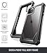 iPhone 11 Pro Max Case, Poetic Full-Body Hybrid Shockproof Ruggec Clear Bumper Cover, Built-in-Screen Protector, Guardian Series, Case for Apple iPhone 11 Pro Max (2019) 6.5 Inch, Black/Clear
