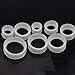 ZS 9 Pair Silicone Flexible Thin Ear Plugs Tunnels Double Flared Expander Ear Gauges Piercing (Gauge=1/2
