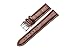 Ladies' Brown Calf Leather Replacement Watch Band 14mm Width 7.08inch Length with Spring Bars/Pins