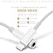 Ulimag 2 Pack Adapter Headphone Converter Cables Earphone Splitter Compatible for iPhone7/7Plus/8/8Plus/X 10 Extender Connector Stereo Music Adaptor Support iOS 10.3/11 System Accessories -Whitethumb 1