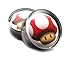 Super Mario Bros Super Mushroom Plugs / Gauges / Tunnels Double-sided Flare 316l Surgical Steel (2 Pieces)