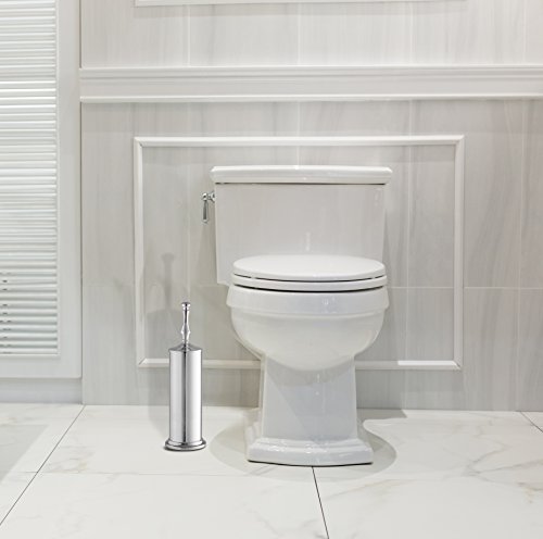 AMG and Enchante Accessories Toilet Brush and Holder, TB114A CHR, Chrome