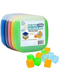 Paquete de 6 paquetes de hielo para caja de almuer
