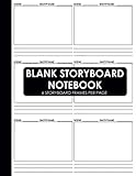Blank Storyboard Notebook: Storyboard Template Layouts for Filmmakers and Animators (Storyboard Sket by 