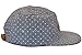 Skyed Apparel 5 Panel Blue Polka Dot Camper Cap Hat Collection with Genuine Leather Strap