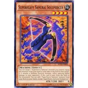 Yu-Gi-Oh! - Superheavy Samurai Soulpiercer (SECE-EN009) - Secrets of Eternity - 1st Edition - Common