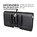 BOMEA Holster for Galaxy S24 5G S23 S22, S21, S20, S10 S9 S8 A01, A10e, Cell Phone Belt Holder Case with Clip, ID Card Storage Pouch Cover (Fits Samsung with Otterbox Commuter Case) Black