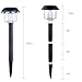 6 Pack Outdoor Solar Path Lights – Waterproof Solar Garden Landscape Lights for Outdoor Yard Pathway Driveway Walkway Sidewalk Patio Lawn Lighting Illumination, Auto On/Off Cool White