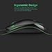 Inateck 37103051620 1000 DPI Wired USB Optical Mouse with LED Breathing Light for Laptop and Computer- Black