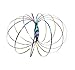 Atoz Create Magic Flow Rings Kinetic Educational Spring Toy Funny Outdoor Game Intelligent Relax 3D Kinetic Ring Spring Bracelet Stainless Metal Galactic Globe Toy Fit for Kids Boys Girl(Multi Color)