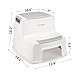 Step Stool for Kids Potty Training Toddler Step Stools Children Step Stool for Bathroom Washstand Dual Height Stool for Potty Trainning stepping stool and Use in the Bathroom or Kitchen (2 PACK GREY)