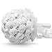 TRUE LOVE GIFT Wedding Bride Bouquet, Handmade Crystal Satin Rose Bridal Bridesmaid Toss Bouquet Artificial Wedding Flower Rhinestones Wedding, Engagement Decor (Large White)